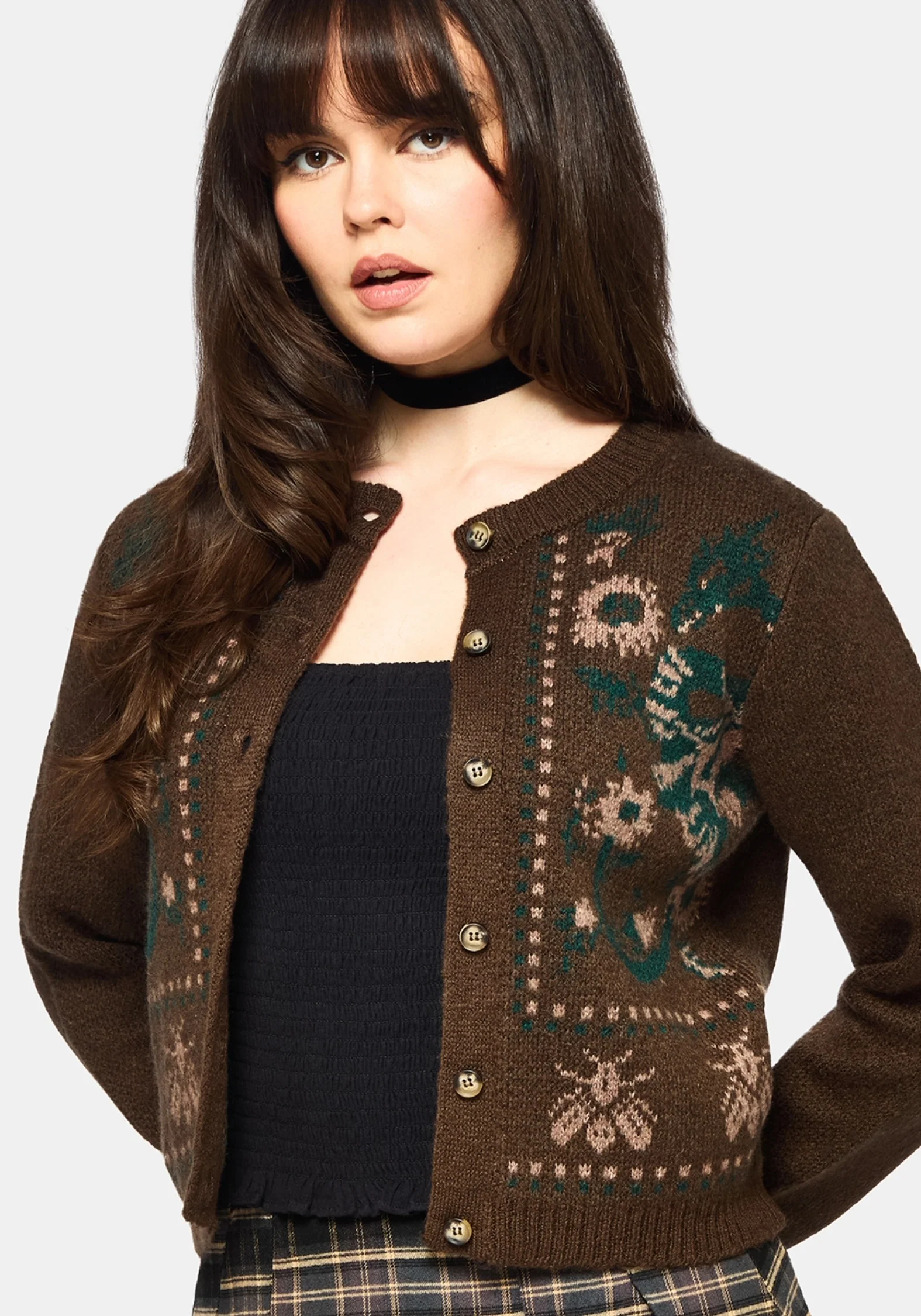Aura Dragon Jacquard Knit Cardigan - Image 5