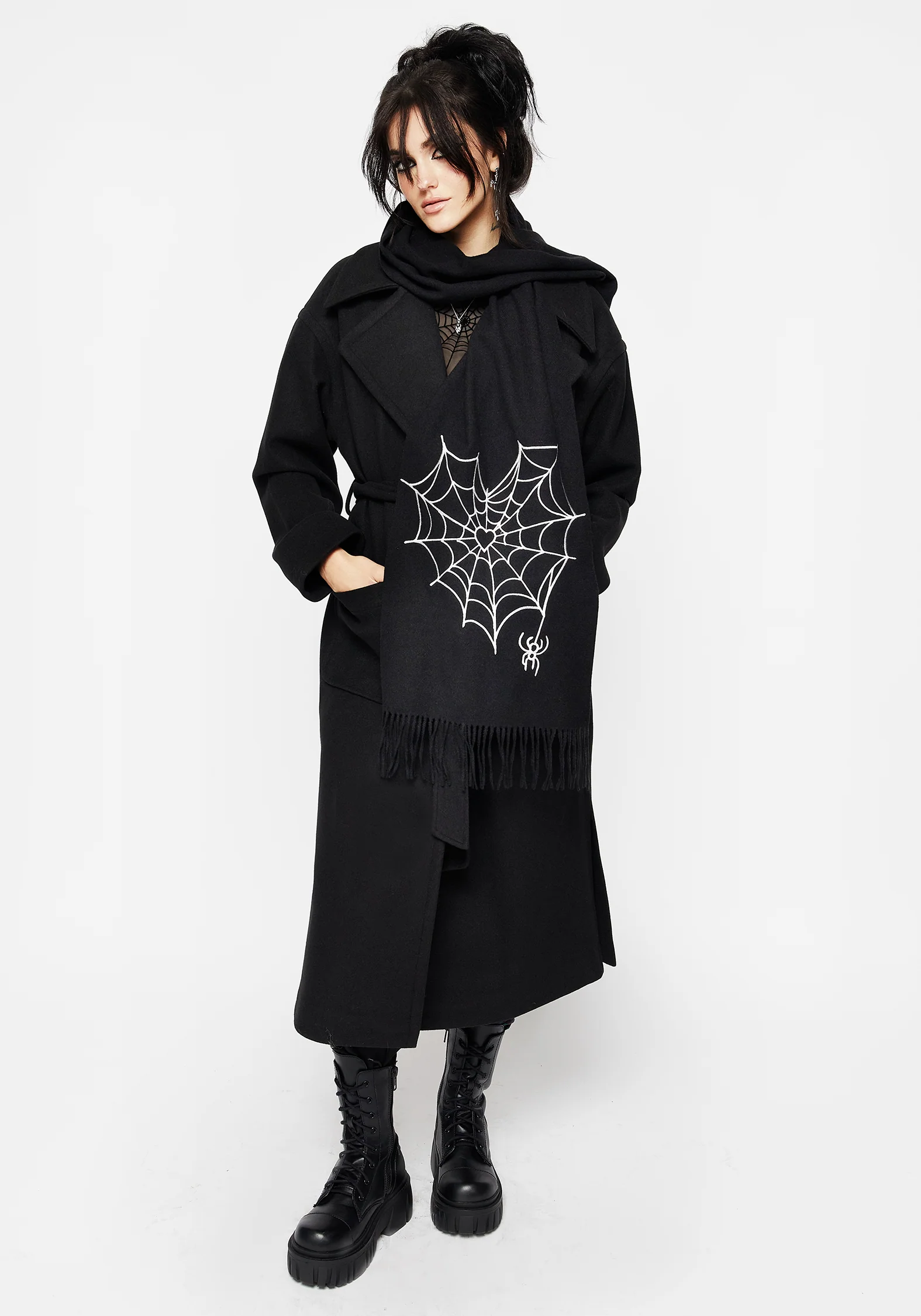Catch Feelings Embroidered Scarf - Image 6