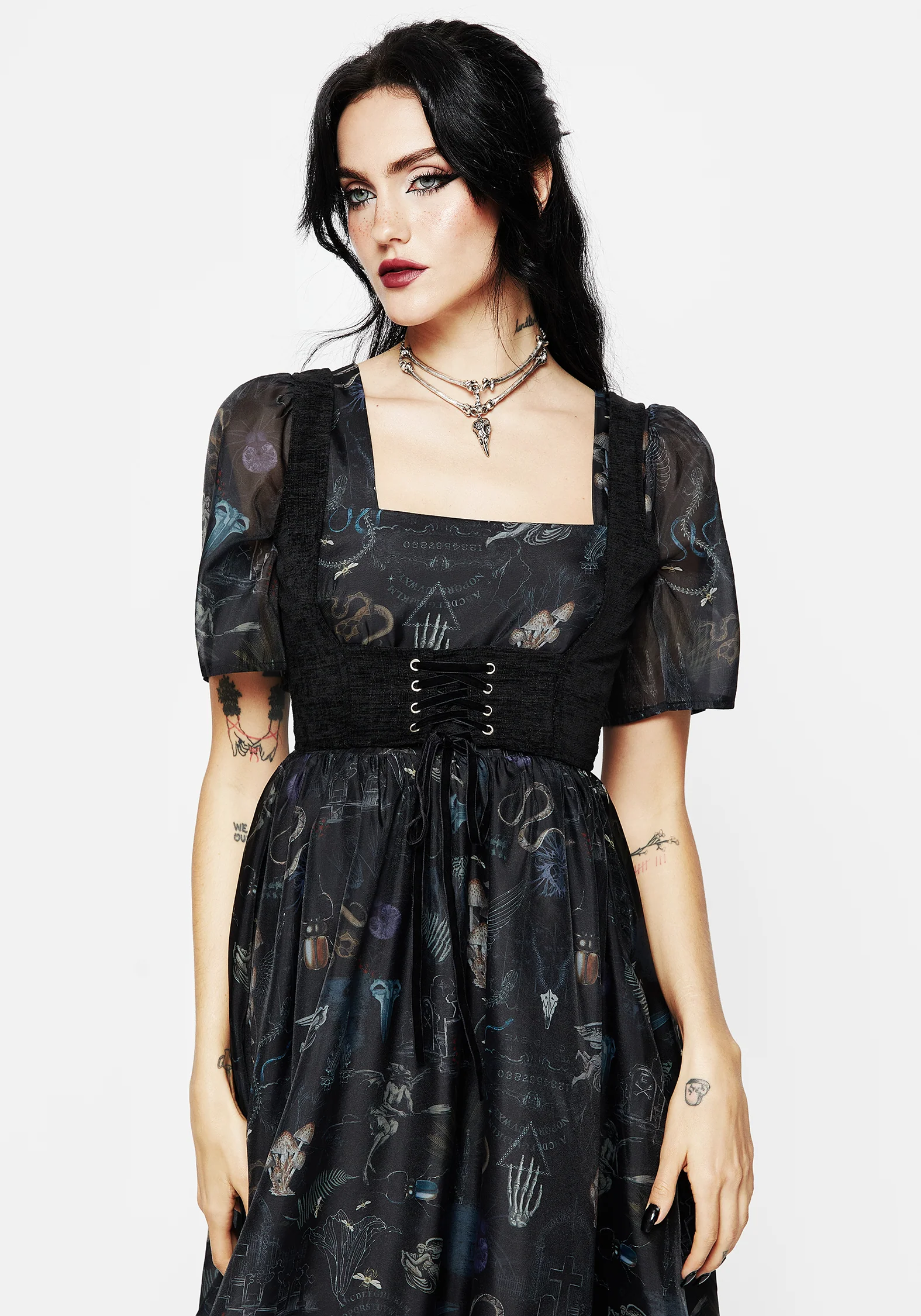 Florence Lace Up Harness Corset Top - Image 6