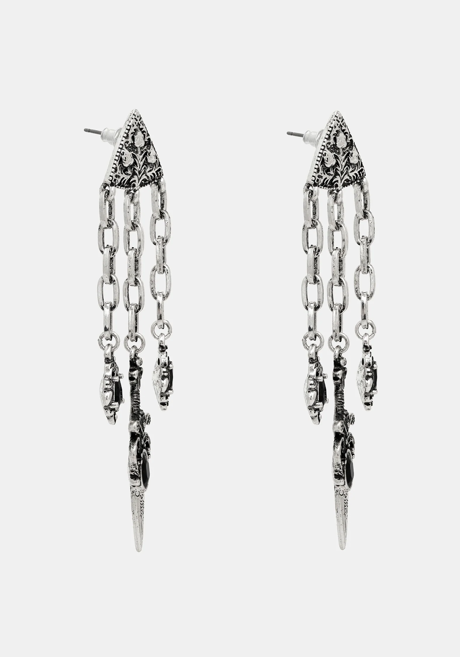 Gorthe Chain Drop Earrings - Image 3