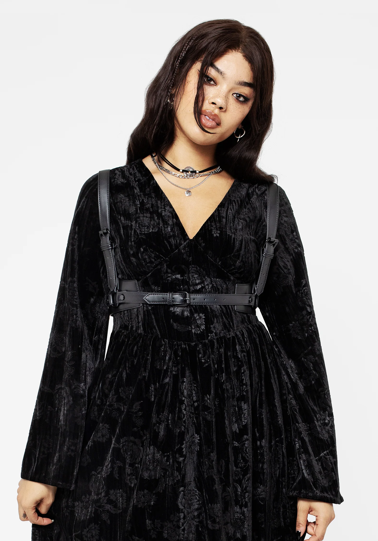 Invocation Flared Sleeve Midi Dress - Image 7