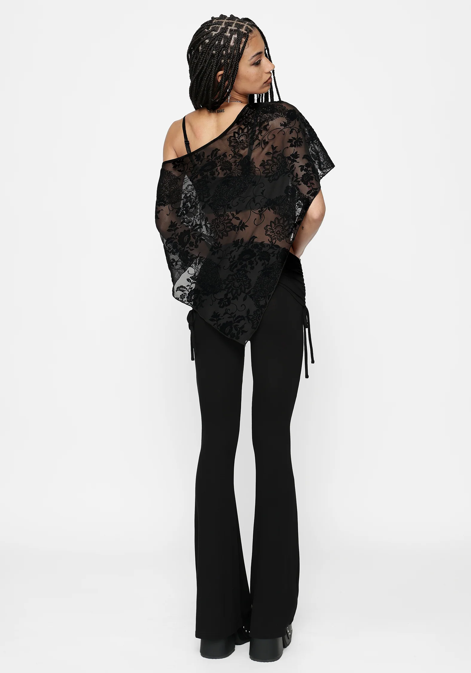 Khia Ruched Jersey Flare - Image 7