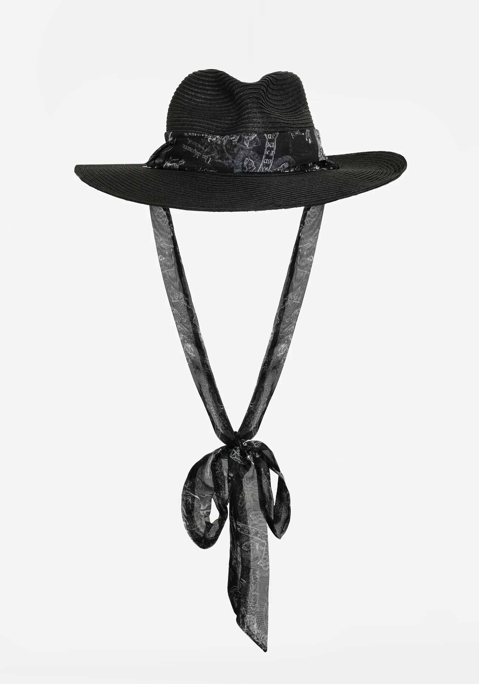 Maleficarum Tie Detail Sun Hat - Image 5