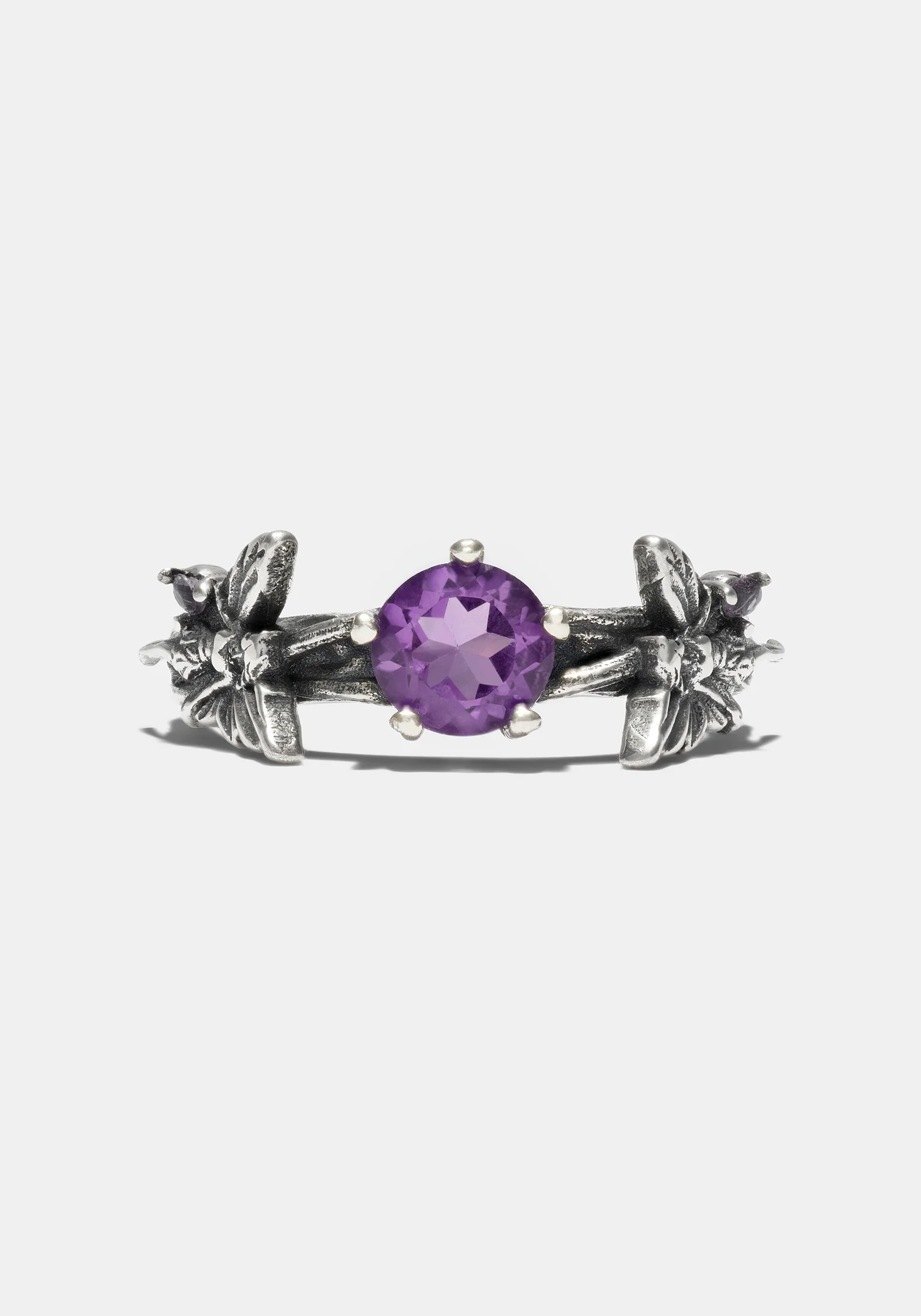 Maypole Sterling Silver Amethyst Fairy Ring - Image 3