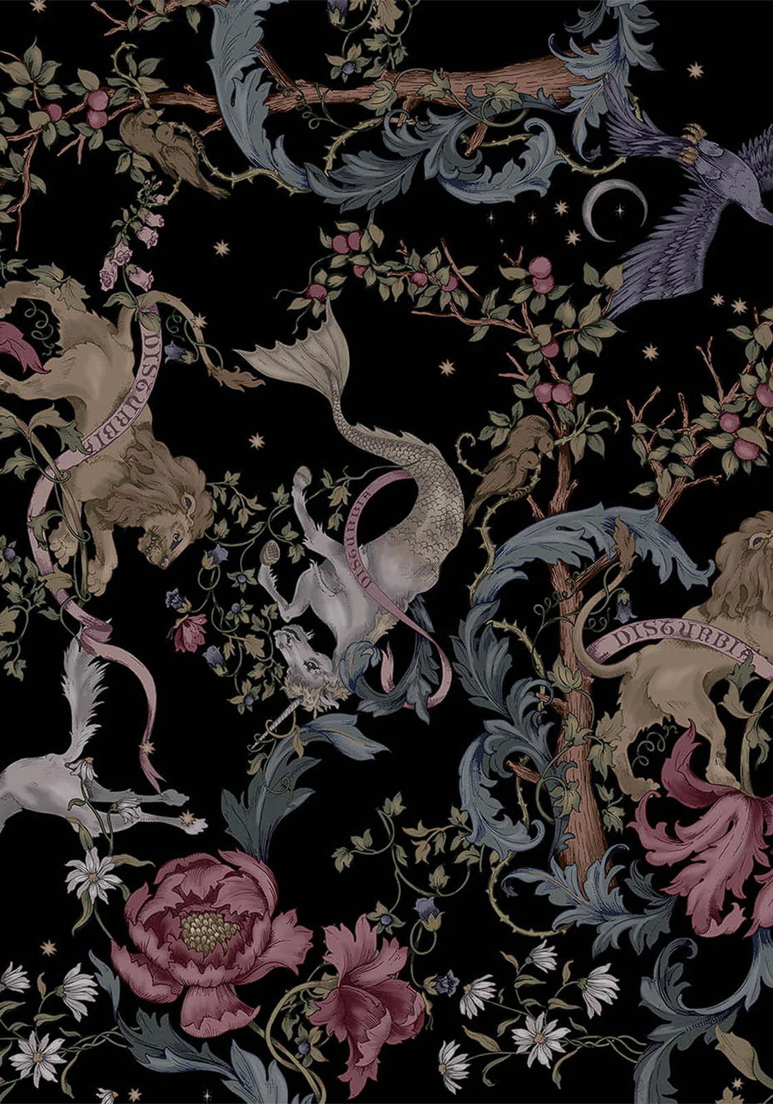 Merunicorn Enchanted Forest Print Midi Shirt Dress - Image 9