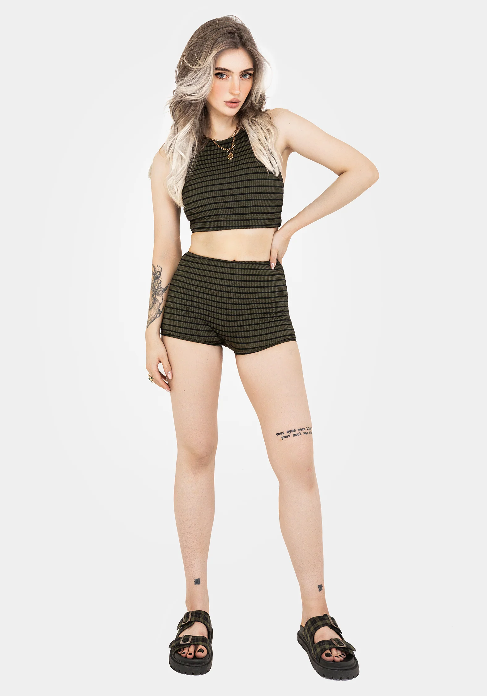 Mire Stripe Racerback Bikini Top - Image 6