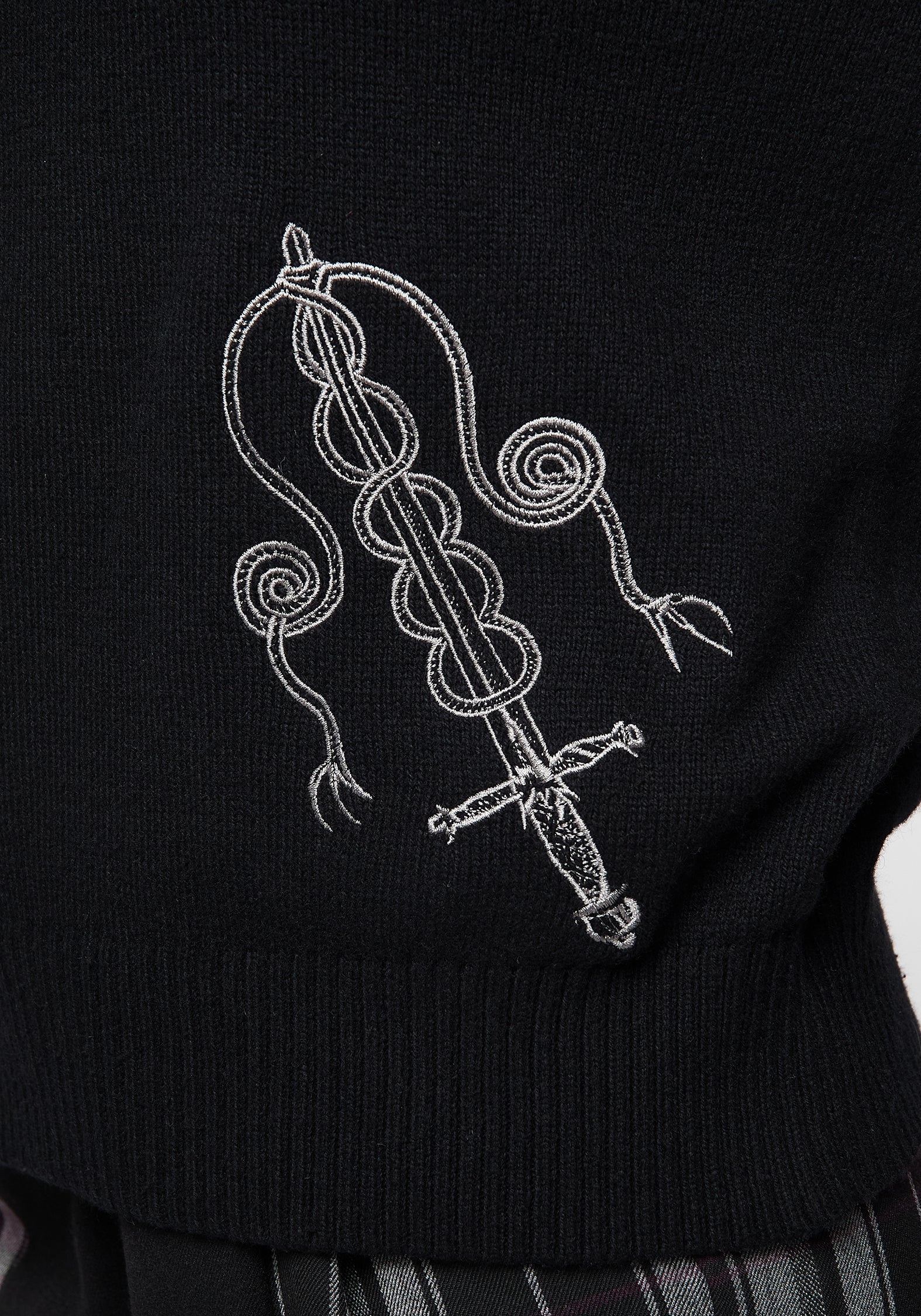 Misericorde Embroidered Knit Sweater - Image 2