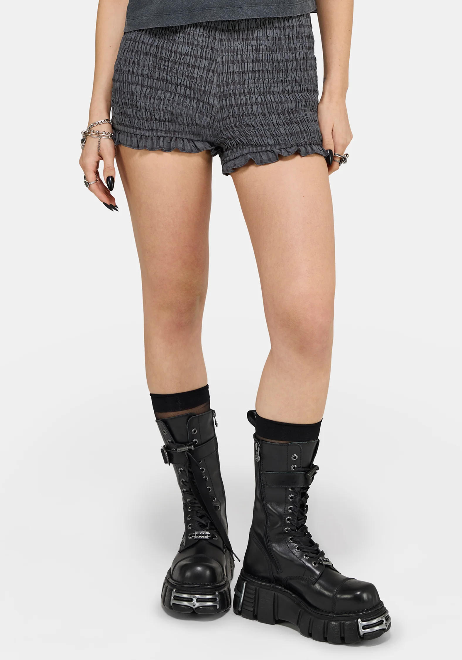 Nimira Check Mini Bloomer Short - Image 5