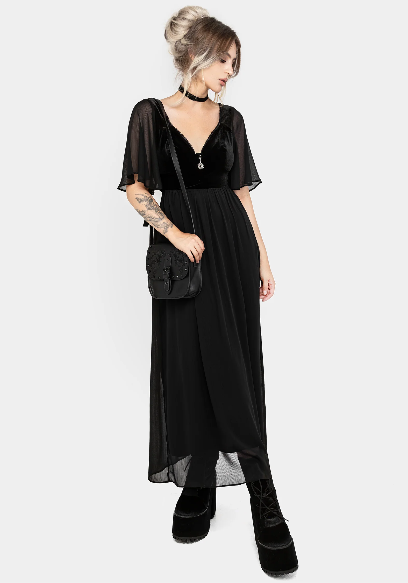 Oculist Chiffon Maxi Dress - Image 7