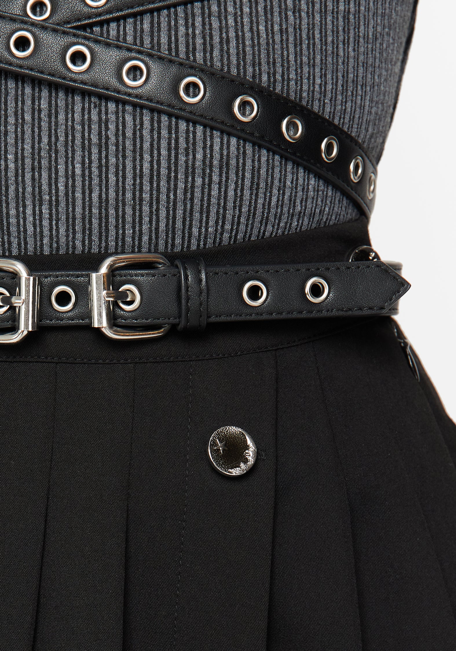 Rivet Eyelet Buckle Wrap Harness - Image 2