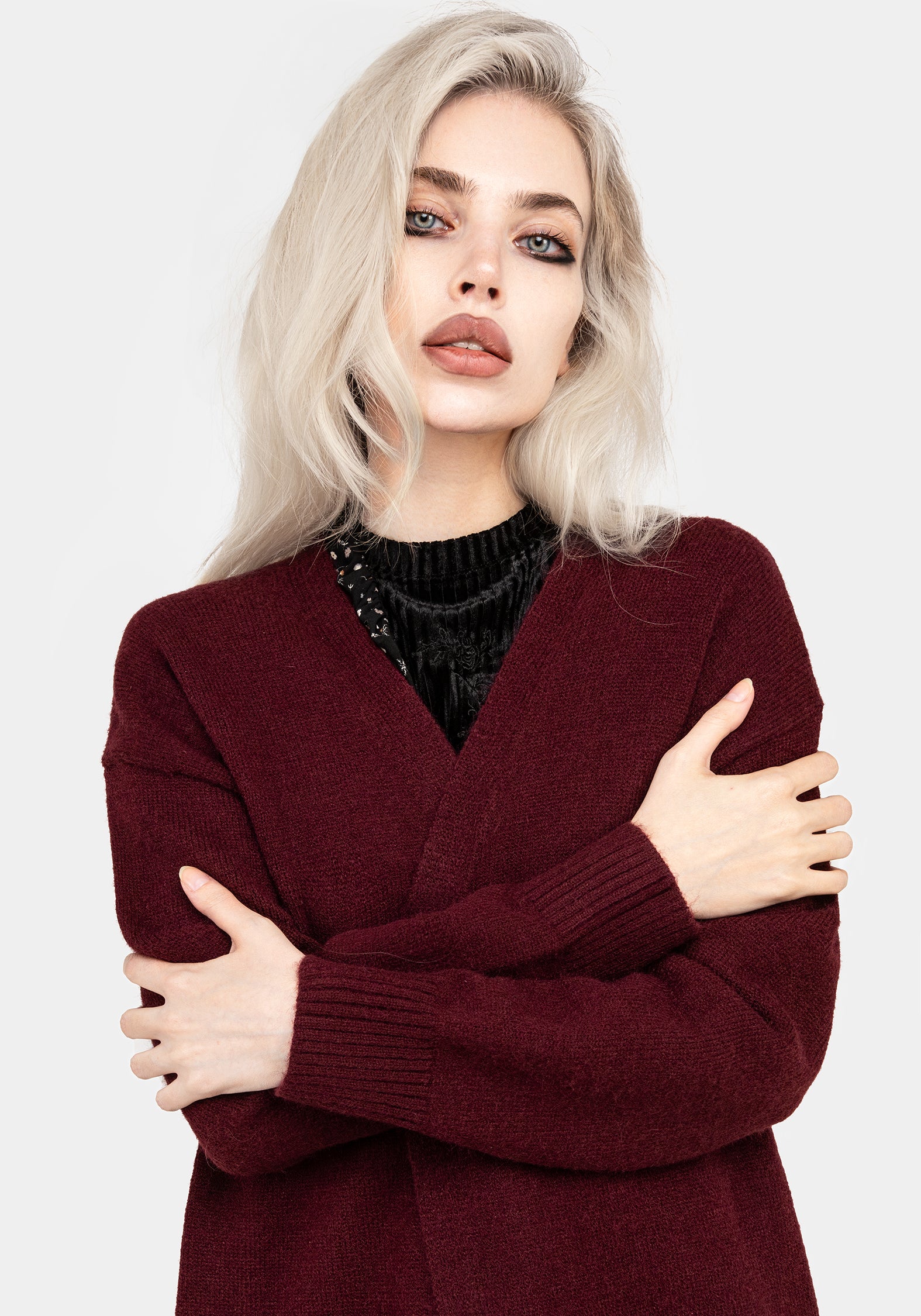 Rosamoth Embroidered Knit Longline Cardigan - Image 8