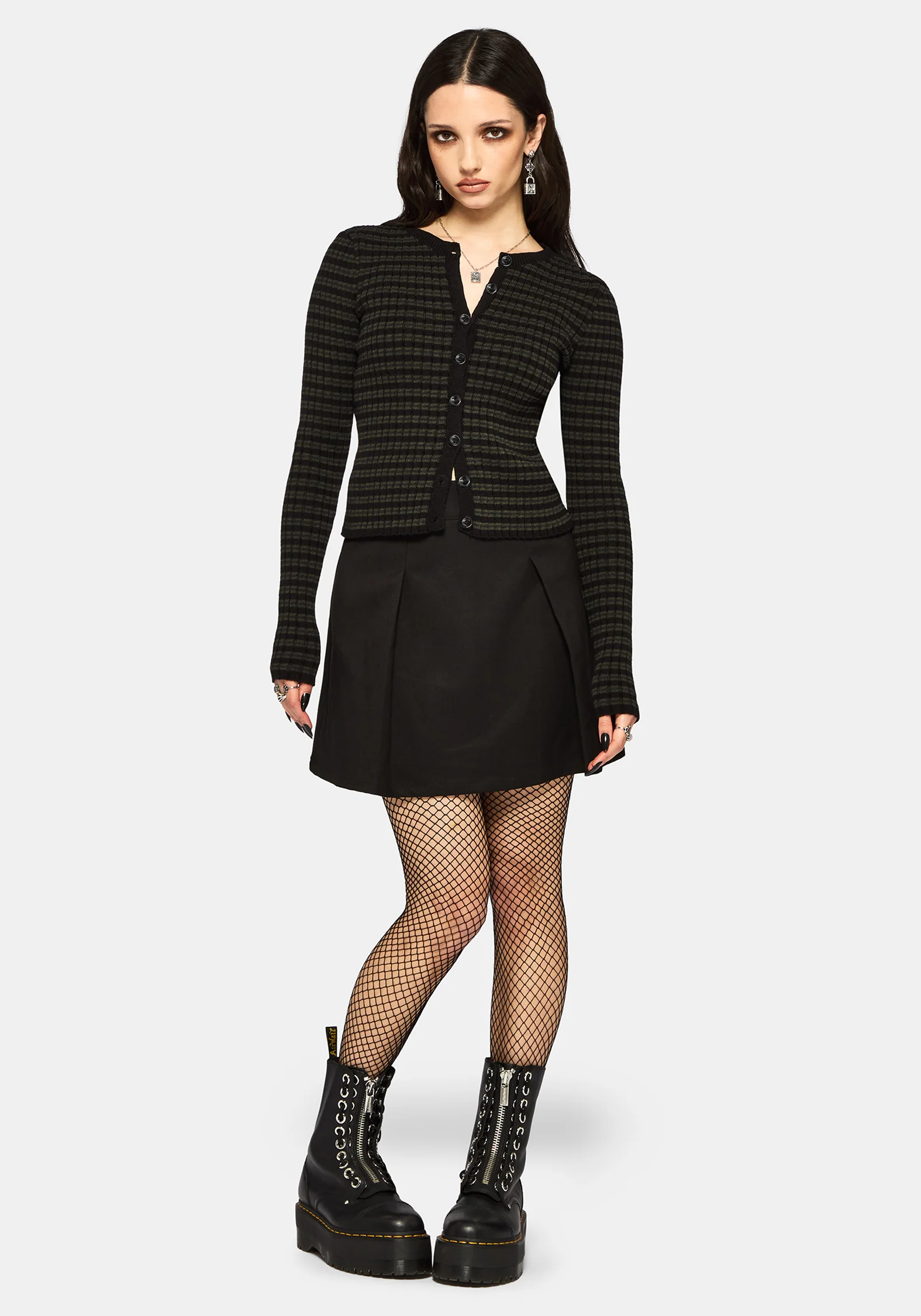 Selune Stripe Lightweight Knit Cardigan - Image 5