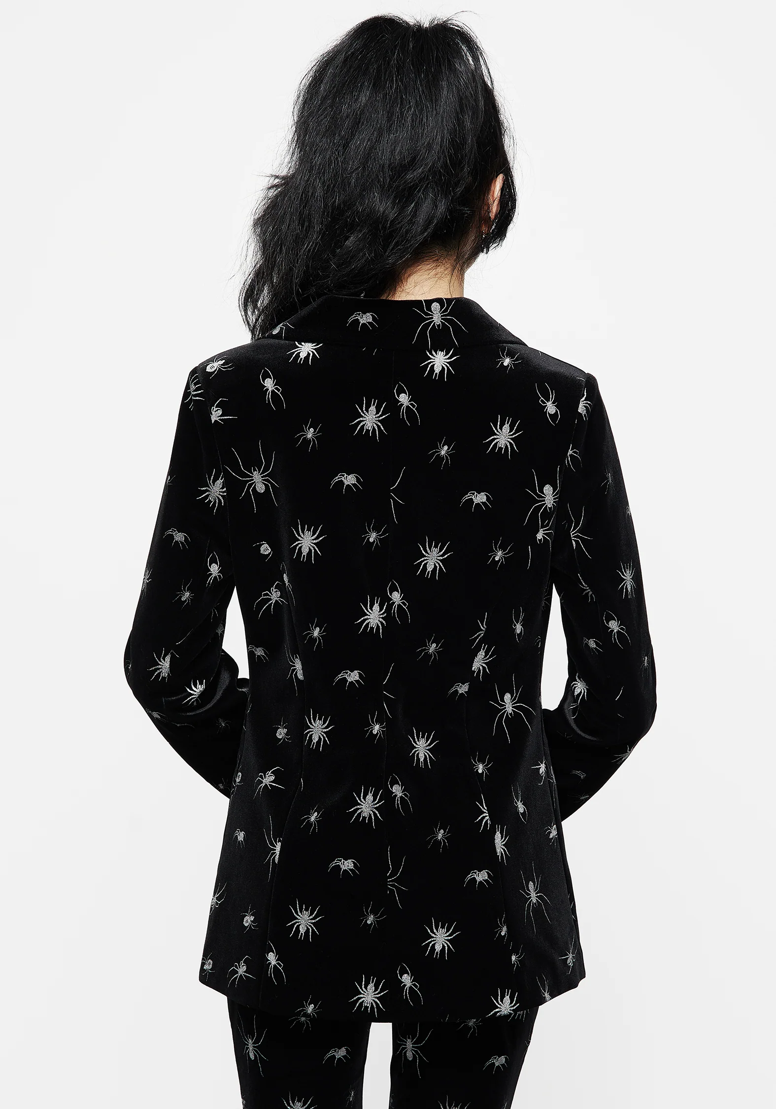 Spiro Foil Print Velour Blazer - Image 3