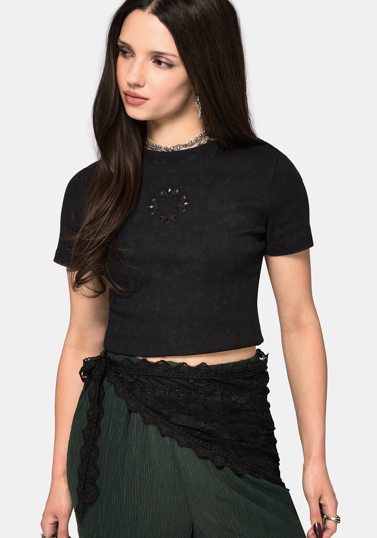 Vivilla Lace Triangle Scarf - Image 7